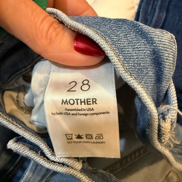 MOTHER denim- Lil Rambler Zip Flood in “Out of the Blue”- size 28 - Picture 3 of 6